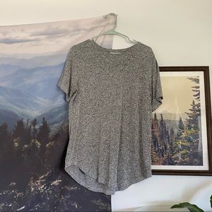 3/$15 Gray Speckled Boyfriend Tee